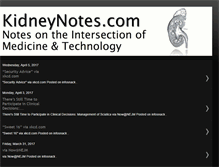 Tablet Screenshot of kidneynotes.com